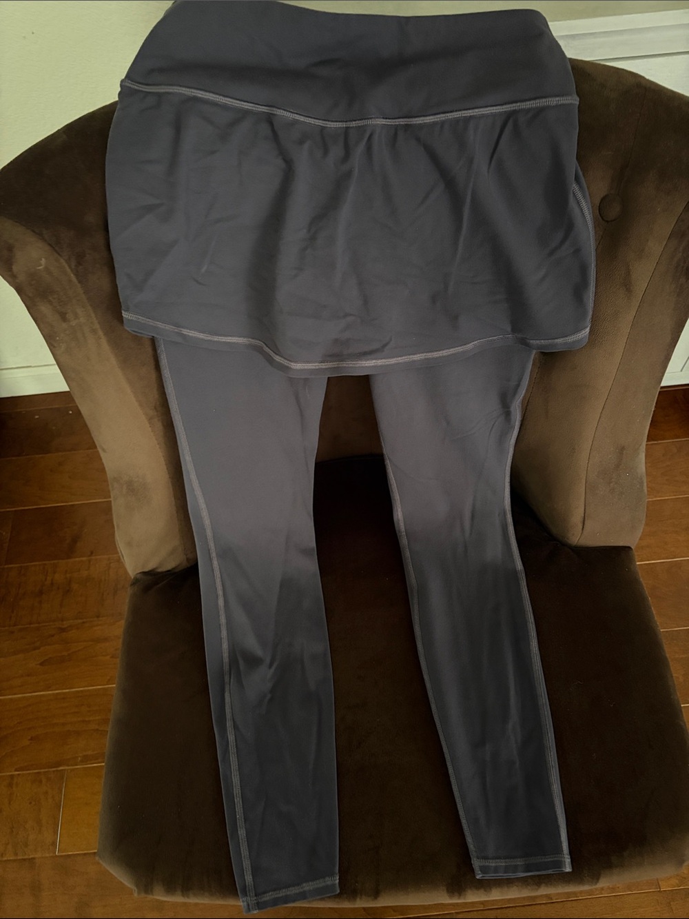 Athleta Black Skirted Leggings